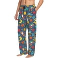 thumbnail image 3 of Kdxio Cartoon Space Print Men's Sleep Pajama Pant Lounge Pants with Pockets, 3 of 8