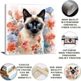thumbnail image 2 of HFDF Siamese cat watercolor patg prt - watercolor landscape art,nursery wall art neutral,wall art posters,-Ready to hang 16x24inch Framed, 2 of 5