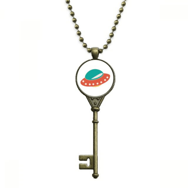 Universo monstruo alienígena UFO Llavero Collar Colgante Bandeja Cadena Embellecida Unbranded M