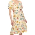 thumbnail image 5 of White Mark Floral High Waist Tiered Dress (Women's & Women's Plus), 5 of 5