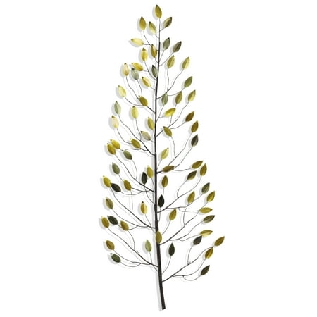Silver Leaf Finish Wall - Bj Keith - Large Metal Leaf - Bronze, Silver, Gold Finish - Wall Art