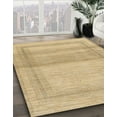 thumbnail image 2 of Ahgly Company Indoor Round Abstract Metallic Gold Abstract Area Rugs, 4' Round, 2 of 6