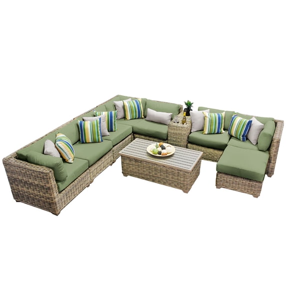 Royal 10 Piece Outdoor Wicker Patio Furniture Set 10b