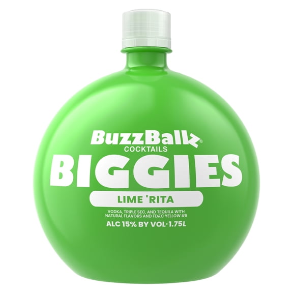 BuzzBallz Biggies Tequila 'Rita,  1.75L Bottle, ABV 15%