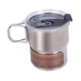 thumbnail image 2 of Taza de acero inoxidable con asa plegable, resistente, portátil, para exteriores, con leche y café. Estilo B, 2 of 9