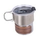 thumbnail image 2 of Taza de Acero inoxidable shamjiam para acampar con mango plegable Estilo B, 2 of 8