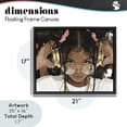 thumbnail image 4 of Stupell Industries Contemporary Trendy Girl with Gold Headphones Black Floating Frame Canvas Art, 21 x 17, by Franklyn Gregory, 4 of 8