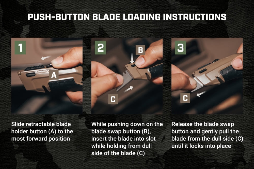 Spec Ops Retractable Blade Utility Knife