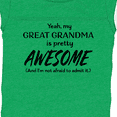 thumbnail image 4 of Inktastic Yeah My Great Grandma is Pretty Awesome Boys or Girls Baby Bodysuit, 4 of 5