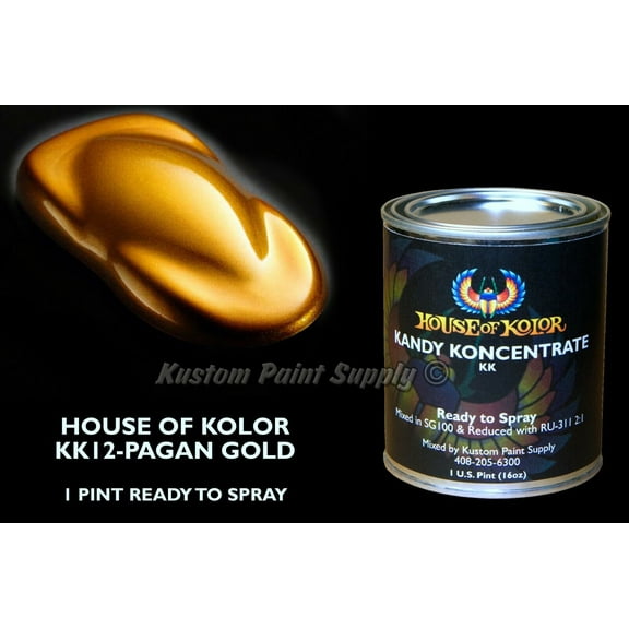Pagan Gold Kandy KK12 House of Kolor 1 Pint Can Ready To Spray