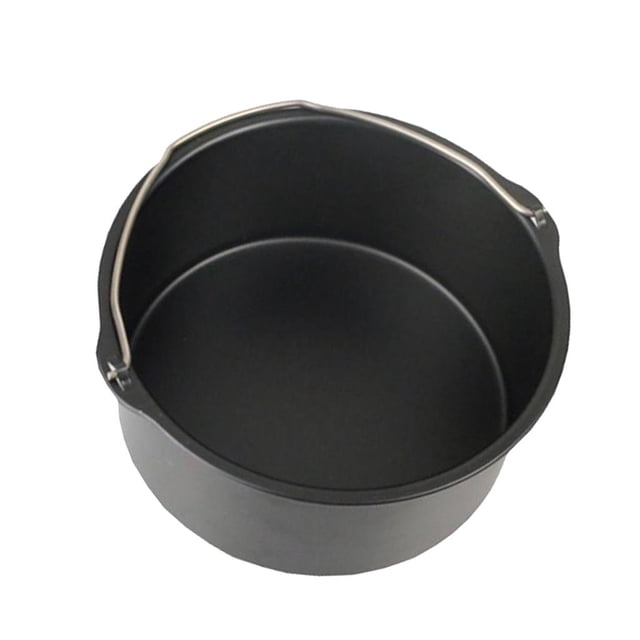 DOLITY Portable Cake Mould Baking Basket Fryer Pan Pizza Tray Cooking Pot 8inch