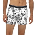 thumbnail image 2 of Cauagu Retro Rooster Print Men's Boxer Briefs, Funny & Cute Underwear Elastic Waistband Briefs Ideal Gift for Men,1-Pack, 2 of 7