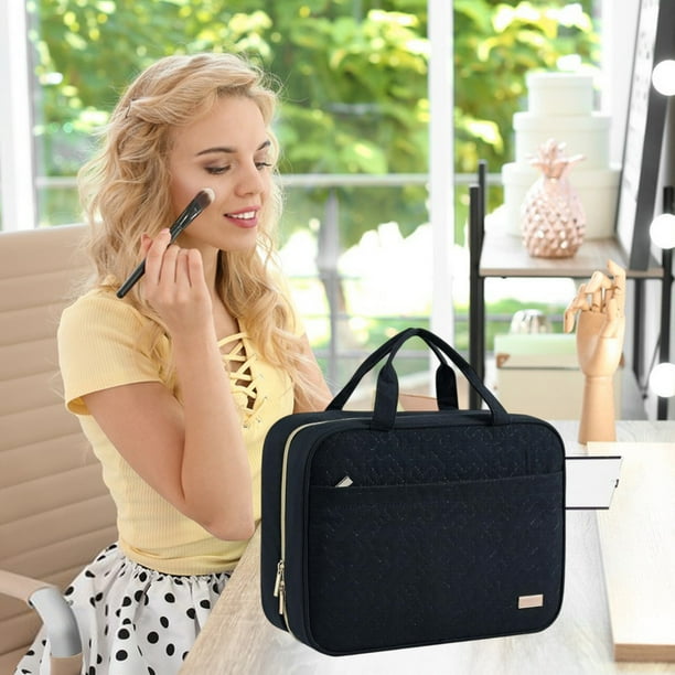 Xihbxyly Bolsa de Maquillaje de Viaje, Organizador de Cosméticos Portátil E Impermeable, Versátil Bolsa de Almacenamiento Colgante, Diseño de Compartimentos Eficiente, Ideal para Viajes Al Aire Libre