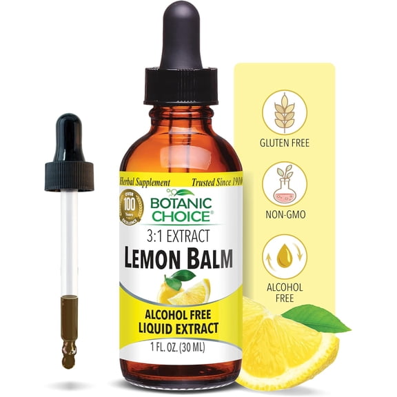 Botanic Choice Lemon Balm Liquid Extract, Alcohol Free, 1 fl. oz.