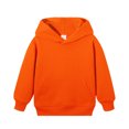 thumbnail image 2 of Lumtrix Girls Hoodies Trendy Long Sleeve Hooded Sweatshirt Cute Fall Winter Pullover with Pocket Saffron 120, 2 of 10