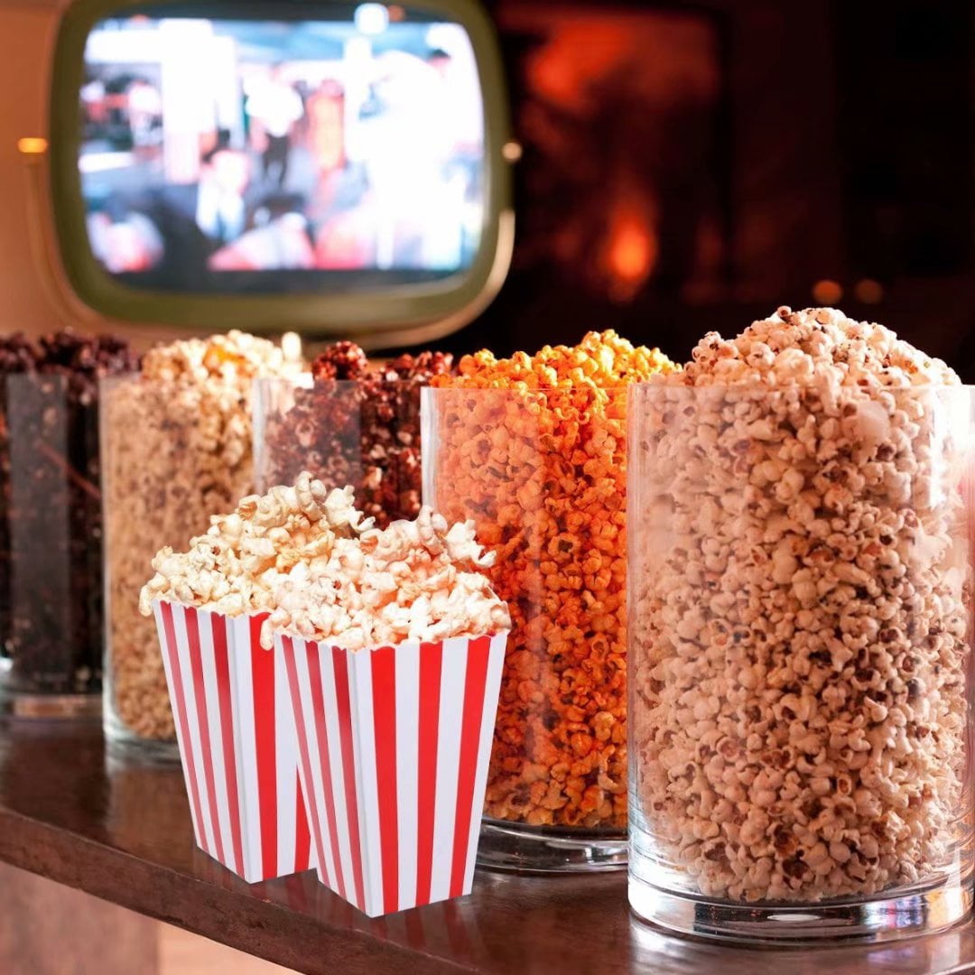 Sherr 60 Pcs Assorted Color Mini Paper Popcorn Boxes - Cardboard - View #3