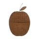 thumbnail image 1 of Cesta tejida para puerta de entrada, cesta tejida colgante, flores para puerta, dormitorio, entrada manzana, 1 of 9