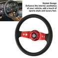 thumbnail image 3 of 13in Car Steering Wheel Racing Sports Steering Wheel PU Stylish Look Impact Resistant Enhanced Grip Easy Installation Racing Steering Wheel for Vehicle, 3 of 7