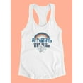thumbnail image 3 of Be Positive Live Well Racerback Tank Women -Image by Shutterstock, Female Small, 3 of 4