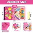 thumbnail image 4 of Style-Carry Piano Mat Baby Toys for 1 Year Old Girl, 2 in 1 Toddler Music Mat with Keyboard & Drum, Musical Toys Birthday Gifts for 1 2 Year Old, 4 of 7