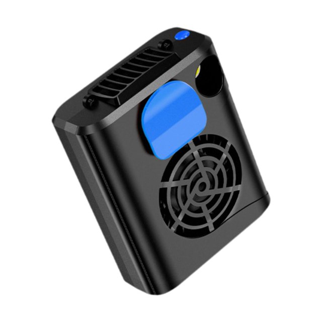 Ventilador de cintura personal, portátil, ligero, de escritorio, con 3 velocidades, para colgar, para correr, acampar, hacer senderismo, en interiores Azul