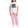 thumbnail image 4 of CafePress - Bride 2012 Women's Light Pajamas - Women's Short Sleeve Print T-Shirt and Pants Light Cotton Pajama Set, 4 of 7