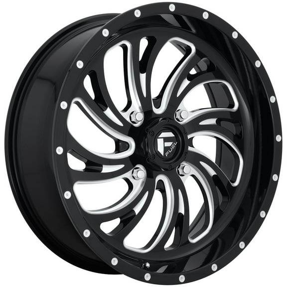 Fuel Kompressor 22x7 ATV/UTV Wheel - Gloss Black (4/137) 4 3 [D6412270A644]