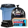 thumbnail image 1 of Bolsas de basura Tasker 113,56-124,92 L, resistentes, 250 bolsas negras, 1 of 9