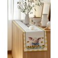 thumbnail image 5 of Table Runner 48 Inches Long for Kitchen Dining, Pig Sunflowers Dresser Scarf Farmhouse, Dining Table Decorations for Wedding/Parties, Yellow Floral Farmhouse Checkered Rustic 13 x 48 In, 5 of 8