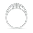 thumbnail image 2 of ANGARA Natural 0.16 Ct. Diamond Vintage Inspired Ring in 14K White Gold for Women (Ring Size: 3.5), 2 of 9