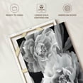thumbnail image 6 of Elephant Stock Black And White Peonies Wall Art - Vertical Canvas Wall Art - Living Room Wall Decor - Floral And Botanical Canvas - Gray And Black Decor By Heidi Kuntz - 30" x 45", 6 of 8