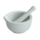 thumbnail image 4 of Tazón de cerámica para moler, utensilios de cocina para el hogar, mortero de porcelana práctico y fácil de usar. Blanco, 4 of 9