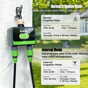 RainPoint Smart Bluetooth Hose Timer 2 Outlet Sprinkler Timer App Control,HTV201B Water Timer Only (Not Hub)