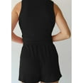 thumbnail image 3 of DOKOTOO 2 Piece Outfits for Women Lounge Sets Casual Crewneck Sleeveless Tops and High Waisted Shorts Summer Matching Set, 3 of 8