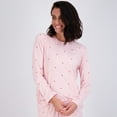 thumbnail image 2 of Real Essentials 2 Pack: Women’s Pajama Set Super-Soft Short & Long Sleeve Top With Pants (Available In Plus Size), 2 of 5