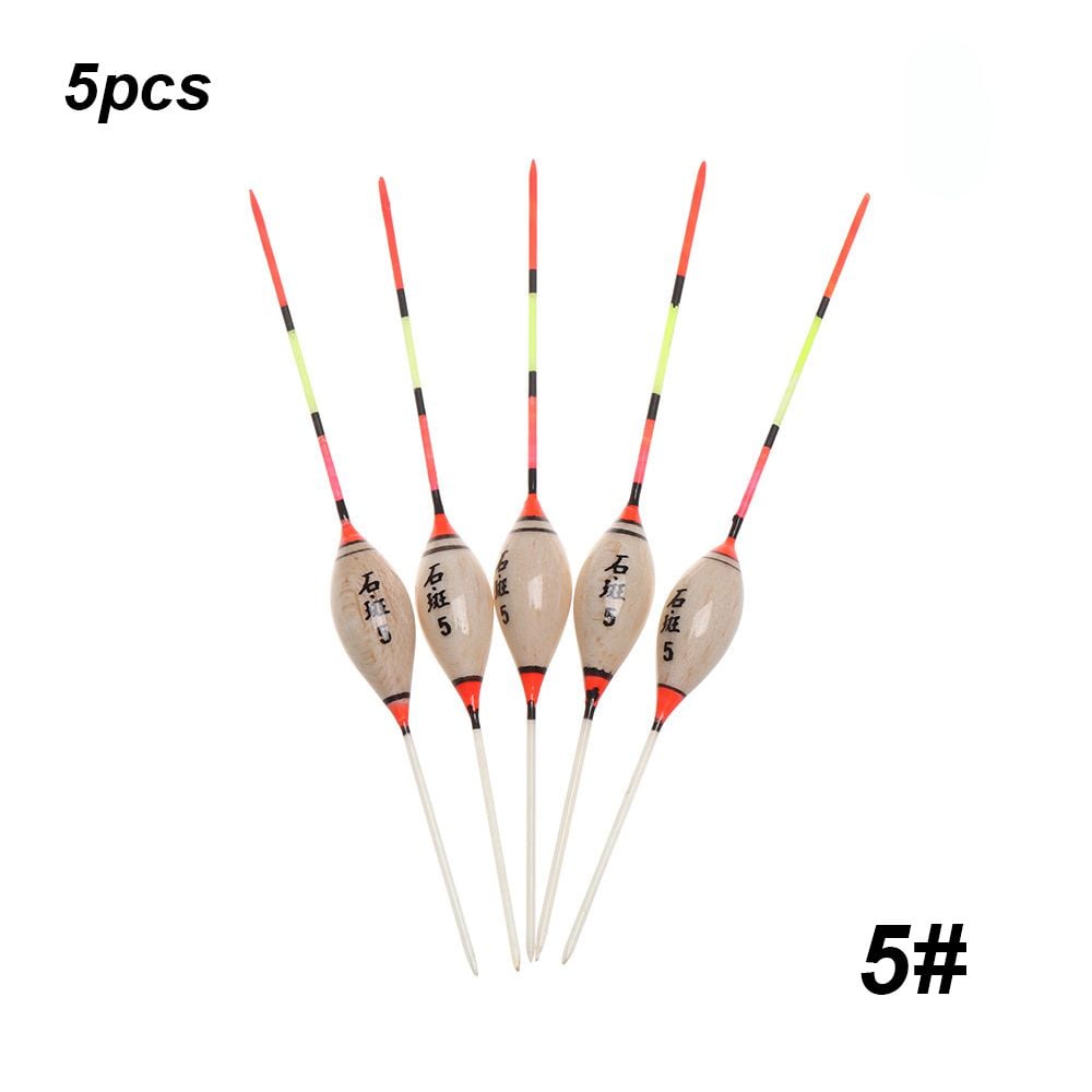5pcs High Quality Portable Hot Durable Fishing Floats wooden Balsa Wood