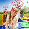 thumbnail image 4 of 2 Pack Head Hoop Basketball Party Game Set for Adult Carnival Game Adjustable Basket Net Headband with 40 Ball Basketball Party Game for Boy Girl Family Birthday Indoor Outdoor Activity, 4 of 8