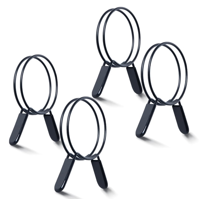 POWERTEC 4 Inch Double Loop Hose Clamps for Dust Collection Hose and Dryer Vent Hose, Quick Release Spring Clamps for Dust Collector and Dust Collect