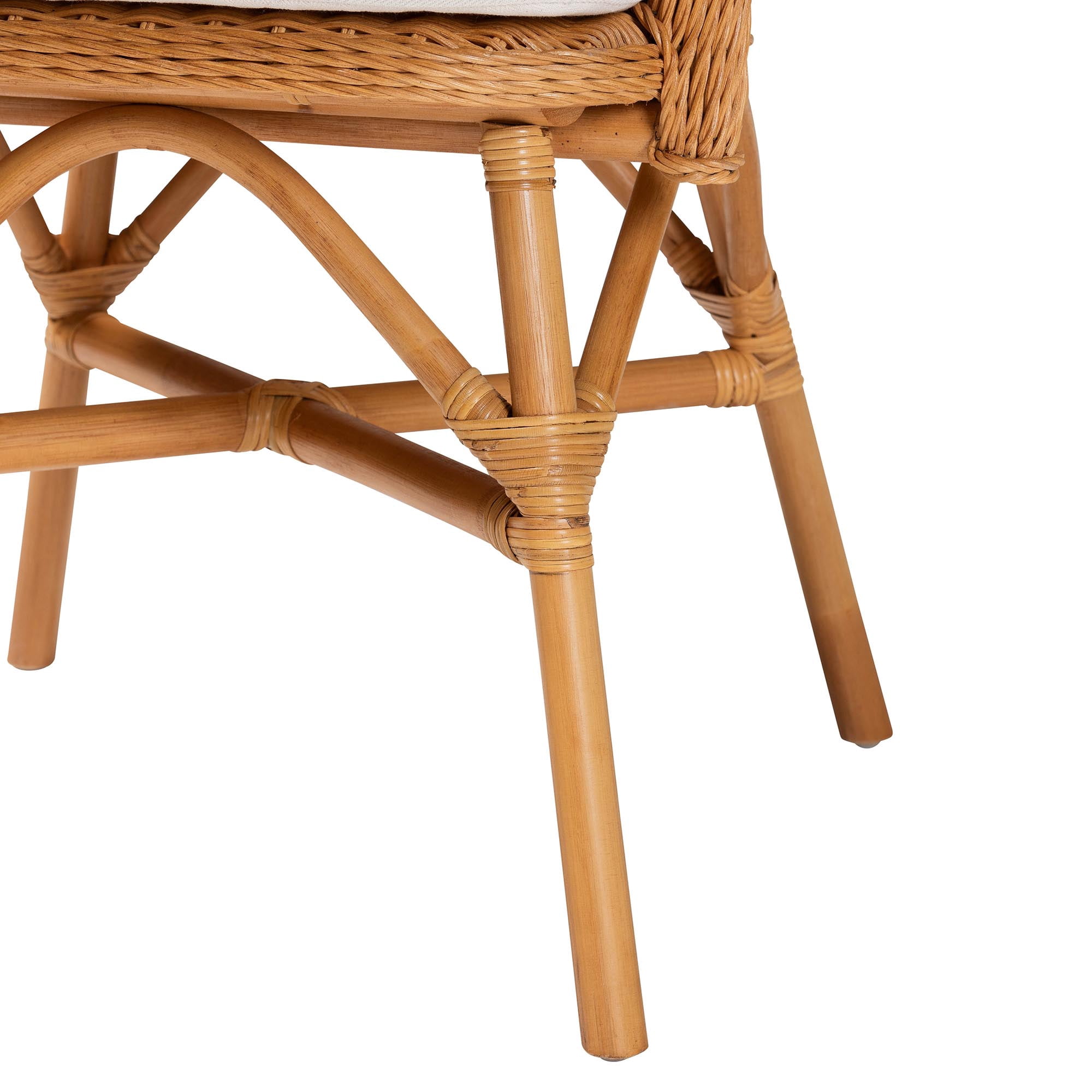 bali & pari Tucson Boho Dining Set, 5-Piece, Light Honey