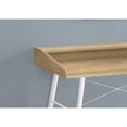 thumbnail image 2 of Contemporary Home Living 47.25" Natural Brown and White Wood Look Rectangular Computer Desk with, 2 of 4