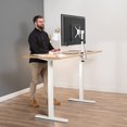 thumbnail image 5 of VIVO Ultra Wide Screen TV and Monitor Desk Mount, Adjustable Height and Tilt Stand for Screens up to 42 inches, White, STAND-V101CW up to 42" screens White, 5 of 9