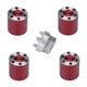 thumbnail image 2 of Repuesto de bujes de rueda hexagonales extendidos Macarena 4 Piezas para SCX24 90081 C10 rojo, 2 of 6