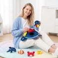 thumbnail image 5 of Ocean Hide and Seek Educational Toy, Soft Plush Marine Animal Grasping Game, 1 Set Plush Turtle Toy with Small Sea Creatures, for Toddlers to Practice Fine Motor Skills Sensory Training, 5 of 6