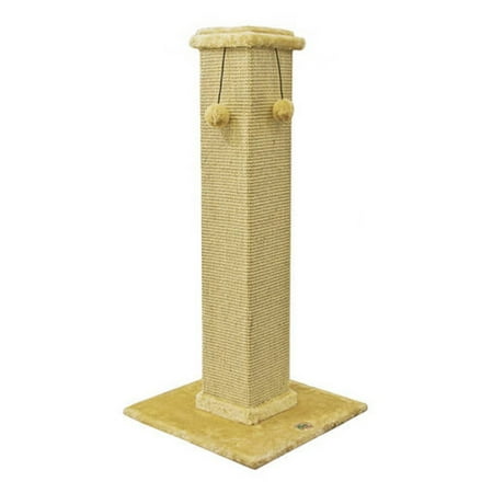 Go Pet Club Cat Tree Furniture 35 in. High Obelisk - Beige