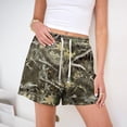 thumbnail image 5 of Drawstring Shorts for Women Maple Leaf Print Elastic Waist Camo Shorts with Pockets Camo Boxer Workout Casual Y2k Boxer Shorts Camouflage Pants,Green 2XL, 5 of 7
