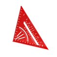 thumbnail image 3 of LOVIVER Outil de Menuiserie Carré en Alliage d'Aluminium pour Charpentier Machiniste Pouces Rouge, 3 of 8