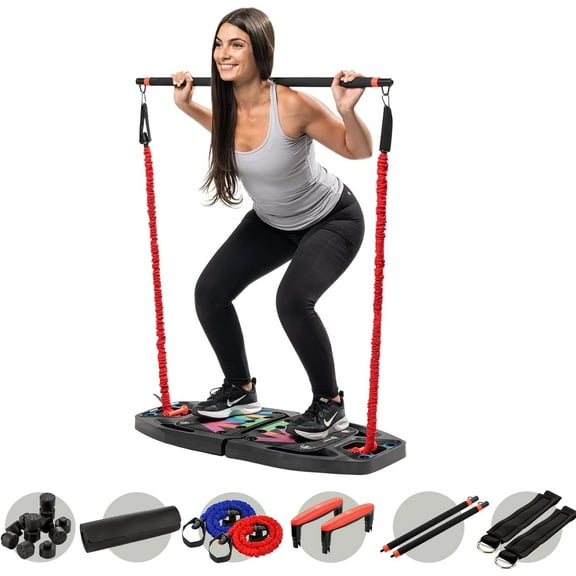 Lifepro InfinityBox Portable Home Gym Push Up Board and Workout Equipment Set