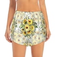 thumbnail image 2 of Hirioo Daisies And Wildflowers for Women's Double Layer Athletic Shorts High-Performance Gym Shorts with Inner Pocket, Elastic Waistband-Small, 2 of 7
