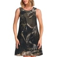 thumbnail image 1 of Bixox Robe Sans Manches à Imprimé Chevalier Médiéval et Dragon pour Femmes avec Poches, Robe Débardeur Décontractée Longueur Genou pour l'Été-Grand, 1 of 7