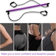 thumbnail image 3 of ORUYROP Pilates Bar, Portable Pilates Bar Kit with Adjustable Resistance Band for Different Height, Home Gym Exercise Stick Yoga Bar with Foot Loop for Hipsline, Stretching, Muscle Toning, 3 of 7